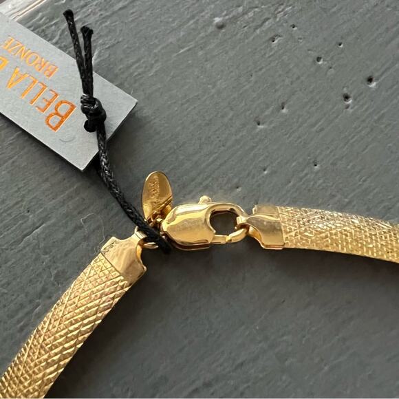 Bella Diva Bronze Thick Chain Necklace NEW - Picture 6 of 7